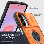 Supporto girevole Camshield, custodia per telefono MagSafe, For Galaxy A27 5G / A37 5G, For Galaxy A16 / A26 / A17, For Galaxy A56 5G / A36 5G, For Galaxy A15 4G / 5G