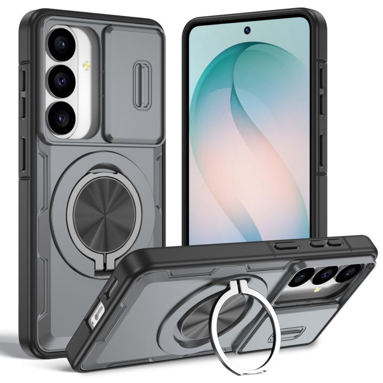 Supporto girevole Camshield, custodia per telefono MagSafe, For Galaxy S26+ / S25+ / S24+ 5G, For Galaxy S26 Ultra 5G, For Galaxy S26 5G, For Galaxy S25 / S24 5G