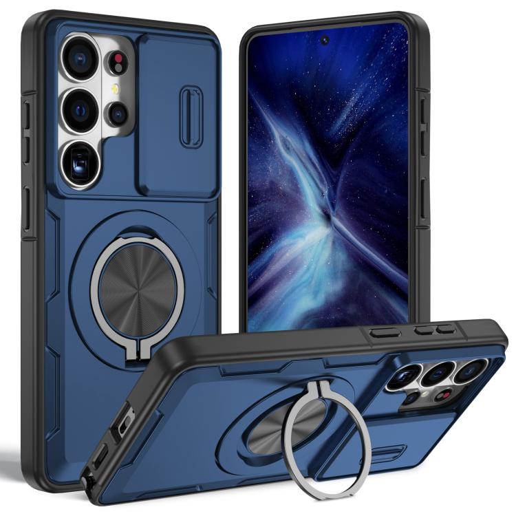 Supporto girevole Camshield, custodia per telefono MagSafe, For Galaxy S26+ / S25+ / S24+ 5G, For Galaxy S26 Ultra 5G, For Galaxy S26 5G, For Galaxy S25 / S24 5G