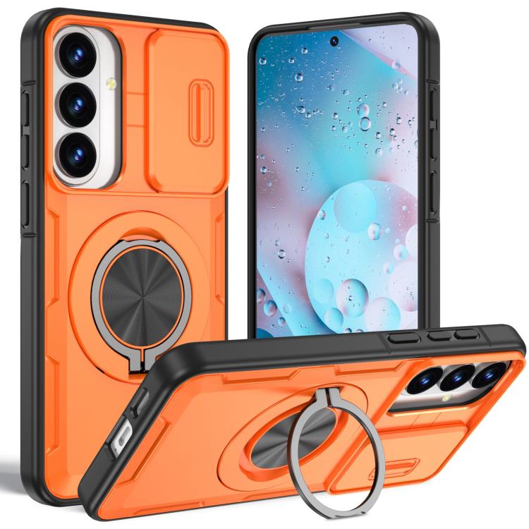 Supporto girevole Camshield, custodia per telefono MagSafe, For Galaxy S26+ / S25+ / S24+ 5G, For Galaxy S26 Ultra 5G, For Galaxy S26 5G, For Galaxy S25 / S24 5G