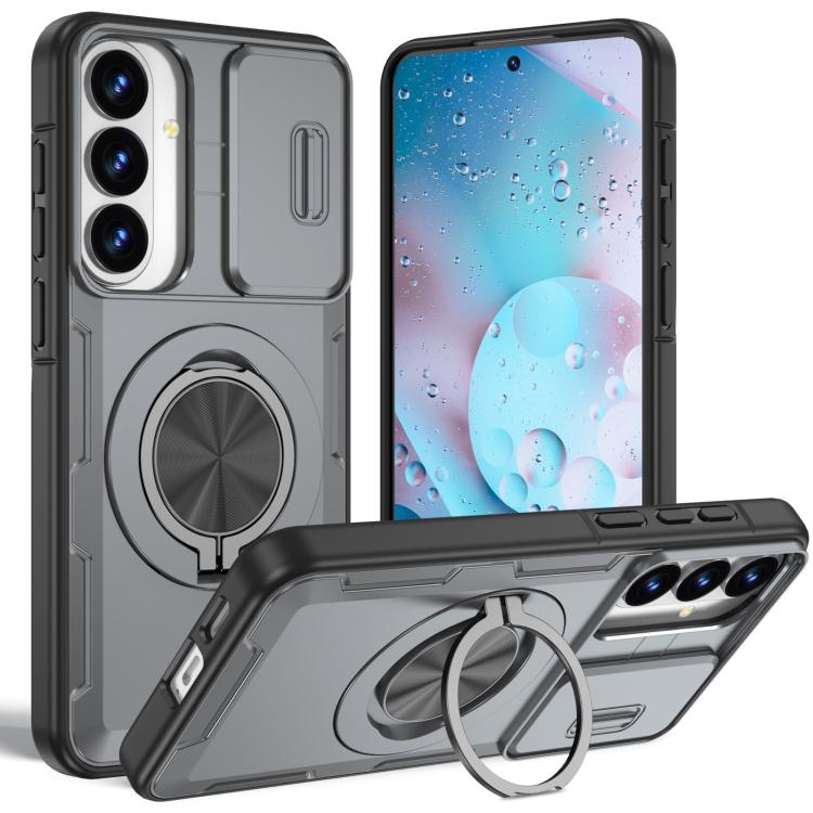 Supporto girevole Camshield, custodia per telefono MagSafe, For Galaxy S26+ / S25+ / S24+ 5G, For Galaxy S26 Ultra 5G, For Galaxy S26 5G, For Galaxy S25 / S24 5G