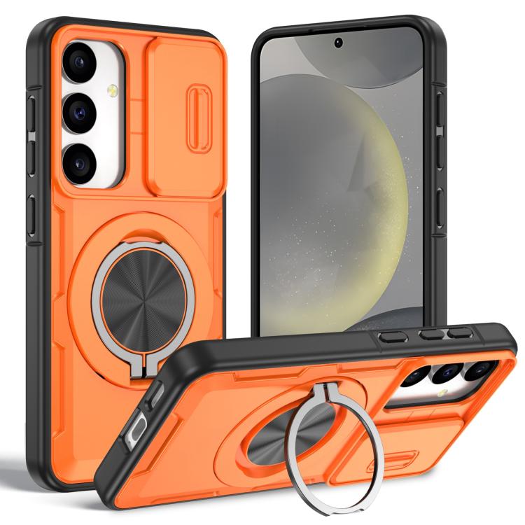 Supporto girevole Camshield, custodia per telefono MagSafe, For Galaxy S26+ / S25+ / S24+ 5G, For Galaxy S26 Ultra 5G, For Galaxy S26 5G, For Galaxy S25 / S24 5G