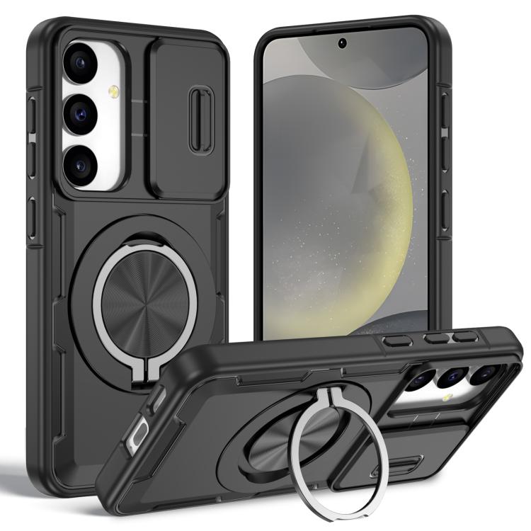 Supporto girevole Camshield, custodia per telefono MagSafe, For Galaxy S26+ / S25+ / S24+ 5G, For Galaxy S26 Ultra 5G, For Galaxy S26 5G, For Galaxy S25 / S24 5G