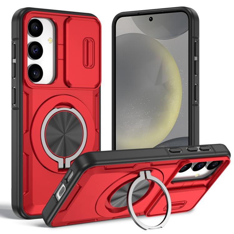 Supporto girevole Camshield, custodia per telefono MagSafe, For Galaxy S26+ / S25+ / S24+ 5G, For Galaxy S26 Ultra 5G, For Galaxy S26 5G, For Galaxy S25 / S24 5G