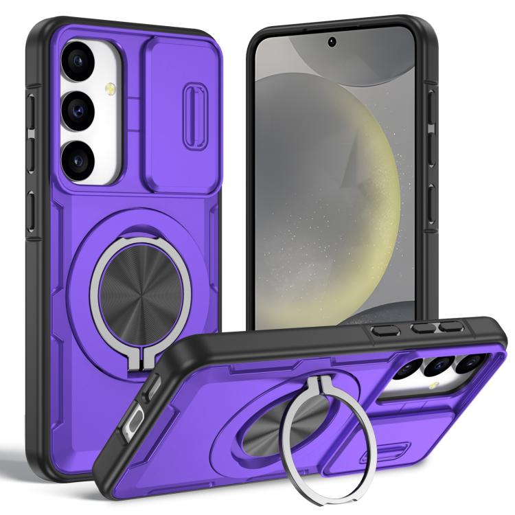 Supporto girevole Camshield, custodia per telefono MagSafe, For Galaxy S26+ / S25+ / S24+ 5G, For Galaxy S26 Ultra 5G, For Galaxy S26 5G, For Galaxy S25 / S24 5G