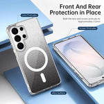 Custodia magnetica per telefono con glitter di cristallo, For Samsung Galaxy S26 Ultra 5G