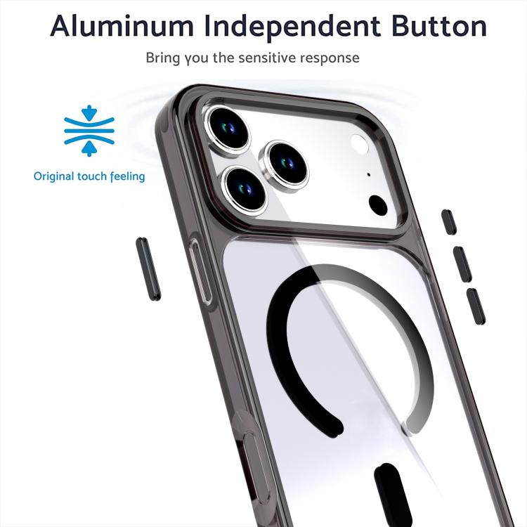 Custodia magnetica per telefono in cristallo colorato, For iPhone 17 Pro Max, For iPhone 17 Pro