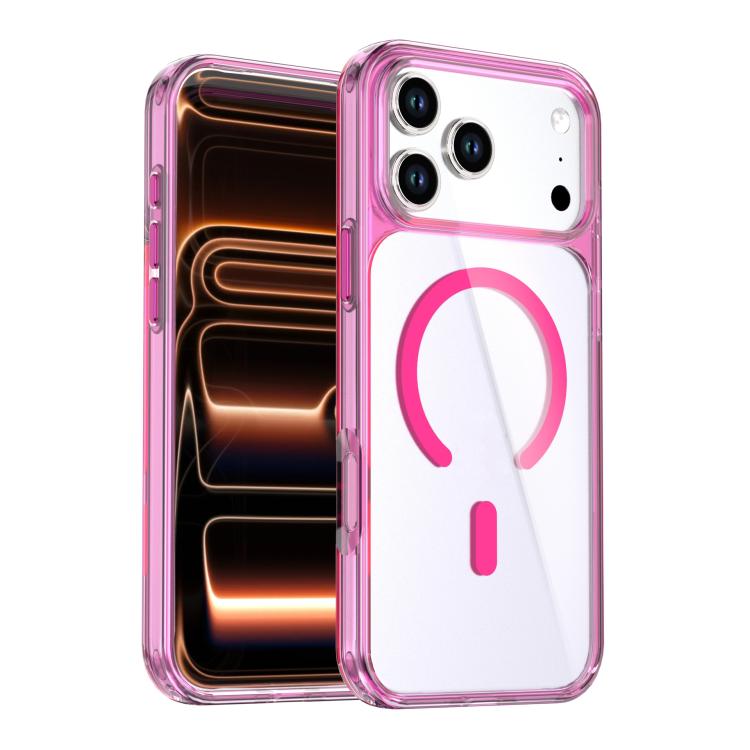 Custodia magnetica per telefono in cristallo colorato, For iPhone 17 Pro Max, For iPhone 17 Pro