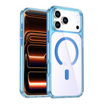 Custodia magnetica per telefono in cristallo colorato, For iPhone 17 Pro Max, For iPhone 17 Pro
