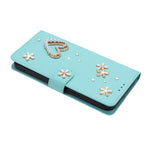 ZS01 Custodia per telefono a doppio strato in ecopelle vegana con motivo floreale a cuori e cinturino da polso, For iPhone 15 Pro Max, For iPhone 15 Pro, For iPhone 15 Plus