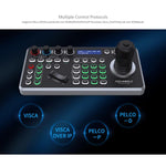 Controller per telecamera PTZ NDI FEELWORLD KBC20 con joystick e tastiera, compatibile con molteplici protocolli di controllo e PoE., EU Plug, US Plug, UK Plug, AU Plug