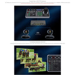 Controller per telecamera PTZ NDI FEELWORLD KBC20 con joystick e tastiera, compatibile con molteplici protocolli di controllo e PoE., EU Plug, US Plug, UK Plug, AU Plug