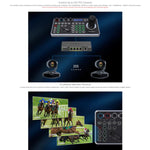 FEELWORLD KBC20N Controller per telecamera NDI PTZ con joystick e tastiera, compatibile con protocolli di controllo multipli e PoE., EU Plug, US Plug, UK Plug, AU Plug