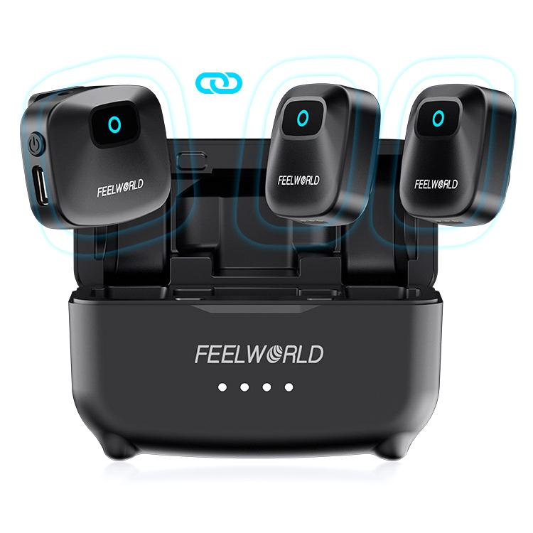 Microfono lavalier wireless FEELWORLD LM1 per smartphone