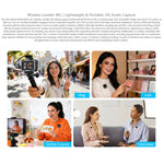 Microfono lavalier wireless FEELWORLD LM1 per smartphone