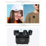 Microfono lavalier wireless FEELWORLD LM1 per smartphone e PC