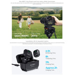 Microfono lavalier wireless FEELWORLD LM1 per smartphone