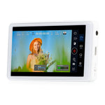 Monitor per selfie FEELWORLD MC4 per vlog e live streaming, con retro magnetico, connessione wireless e telecomando.