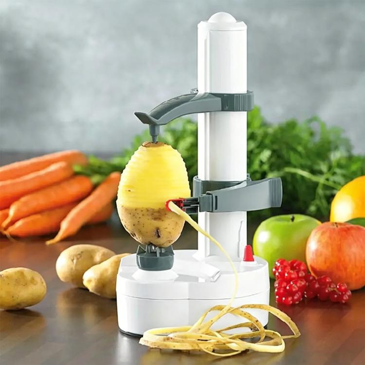 Pelapatate elettrico multifunzione in acciaio inox per frutta e verdura, macchina pelatrice automatica, EU Plug, US Plug