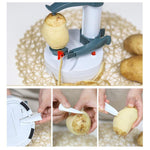 Pelapatate elettrico multifunzione in acciaio inox per frutta e verdura, macchina pelatrice automatica, EU Plug, US Plug