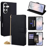 Custodia per telefono in pelle a triangolo con catena a tracolla., For Samsung Galaxy S26+ 5G, For Samsung Galaxy S26 Ultra 5G, For Samsung Galaxy S26 5G
