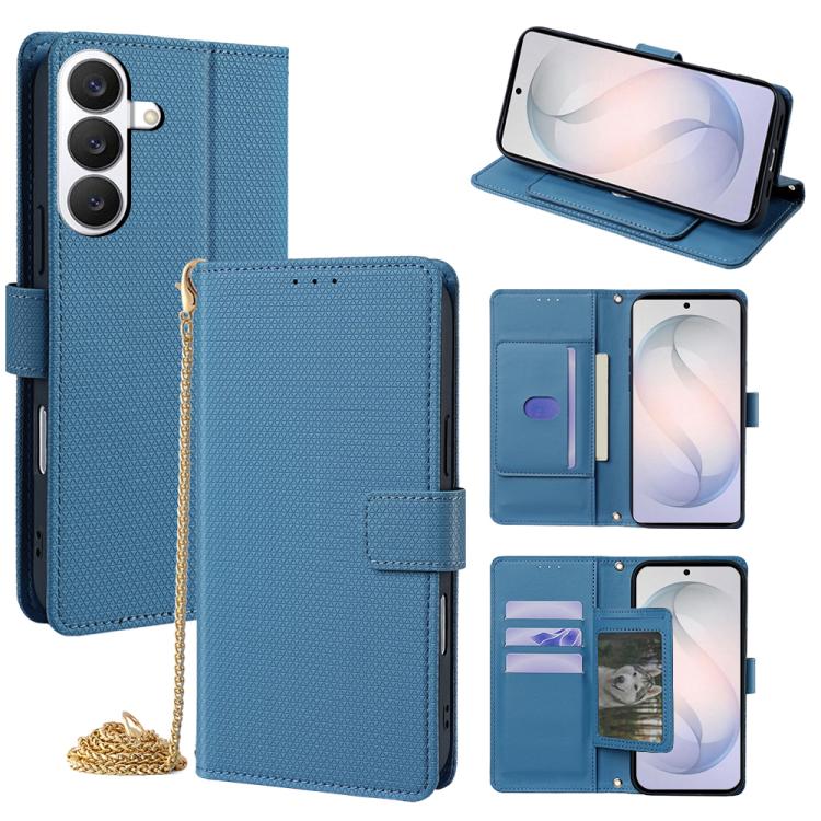 Custodia per telefono in pelle a triangolo con catena a tracolla., For Samsung Galaxy S26+ 5G, For Samsung Galaxy S26 Ultra 5G, For Samsung Galaxy S26 5G