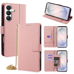 Custodia per telefono in pelle a triangolo con catena a tracolla., For Samsung Galaxy S26+ 5G, For Samsung Galaxy S26 Ultra 5G, For Samsung Galaxy S26 5G