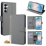 Custodia per telefono in pelle a triangolo con catena a tracolla., For Samsung Galaxy S26+ 5G, For Samsung Galaxy S26 Ultra 5G, For Samsung Galaxy S26 5G