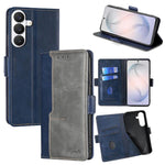 Custodia per telefono in pelle con fibbia laterale a contrasto, For Samsung Galaxy S26+ 5G, For Samsung Galaxy S26 Ultra 5G, For Samsung Galaxy S26 5G