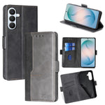 Custodia per telefono in pelle con fibbia laterale a contrasto, For Samsung Galaxy S26+ 5G, For Samsung Galaxy S26 Ultra 5G, For Samsung Galaxy S26 5G
