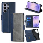 Custodia per telefono in pelle con fibbia laterale a contrasto, For Samsung Galaxy S26+ 5G, For Samsung Galaxy S26 Ultra 5G, For Samsung Galaxy S26 5G