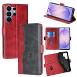 Custodia per telefono in pelle con fibbia laterale a contrasto, For Samsung Galaxy S26+ 5G, For Samsung Galaxy S26 Ultra 5G, For Samsung Galaxy S26 5G