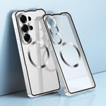 Cornice in lega irregolare, custodia per telefono traslucida MagSafe., For Samsung Galaxy S26 Ultra 5G