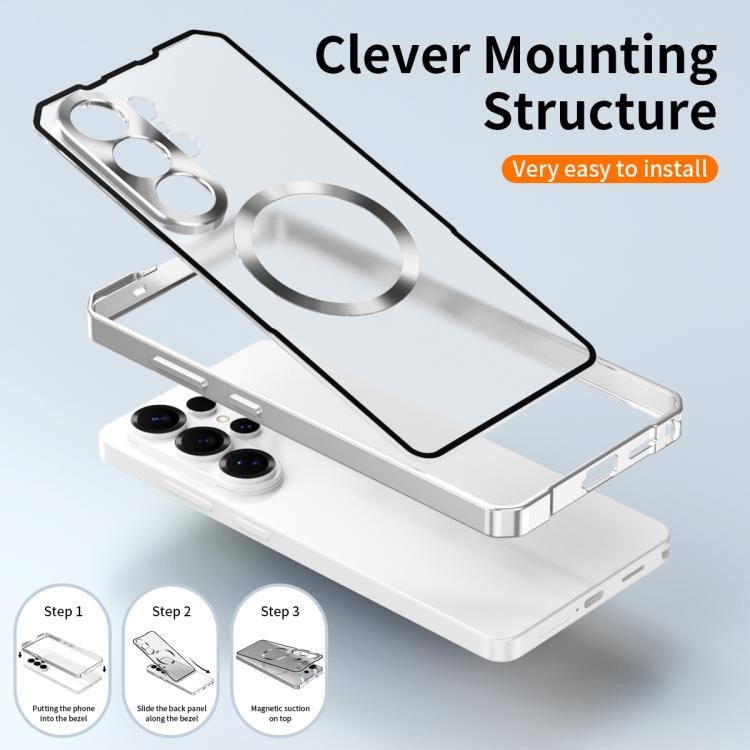 Cornice in lega irregolare, custodia per telefono traslucida MagSafe., For Samsung Galaxy S26 Ultra 5G