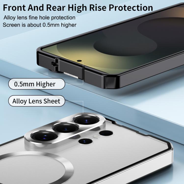 Cornice in lega irregolare, custodia per telefono traslucida MagSafe., For Samsung Galaxy S26 Ultra 5G