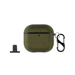 Custodia divisibile in nylon impermeabile per auricolari wireless con gancio, For AirPods Pro 3, For AirPods 4, For AirPods Pro 2