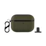 Custodia divisibile in nylon impermeabile per auricolari wireless con gancio, For AirPods Pro 3, For AirPods 4, For AirPods Pro 2