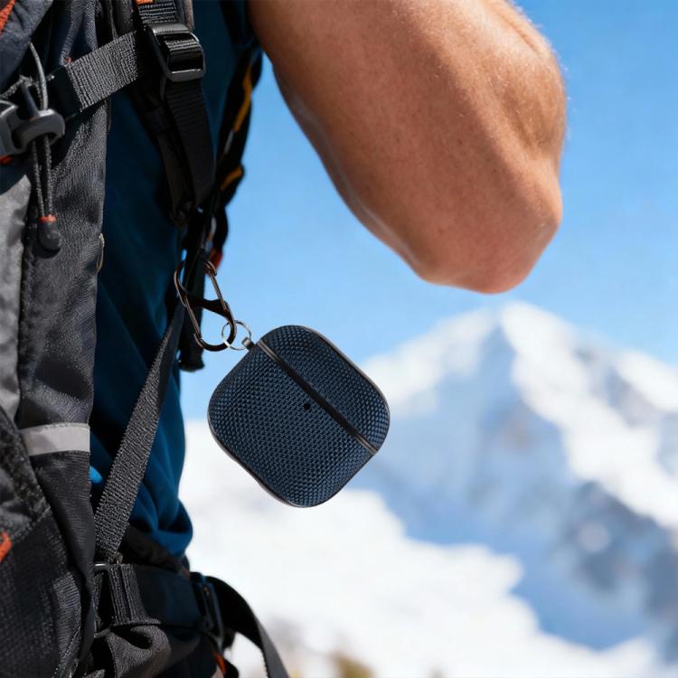 Custodia divisibile in nylon impermeabile per auricolari wireless con gancio, For AirPods Pro 3, For AirPods 4, For AirPods Pro 2