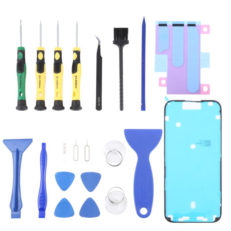 Set attrezzi riparazione iPhone 17 Pro Max 21 in 1 con adesivi