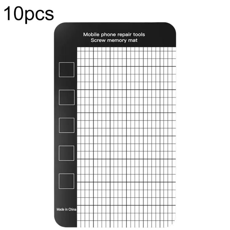 10 pezzi Tappetino magnetico anti-smarrimento con viti, 14.5 x 4.5cm, 17.9 x 6.5cm