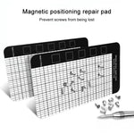 10 pezzi Tappetino magnetico anti-smarrimento con viti, 14.5 x 4.5cm, 17.9 x 6.5cm