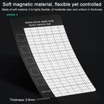 10 pezzi Tappetino magnetico anti-smarrimento con viti, 14.5 x 4.5cm, 17.9 x 6.5cm