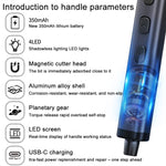 Kit cacciavite elettrico di precisione 78 in 1 con 5 livelli di coppia e 4 luci LED, 78 in 1