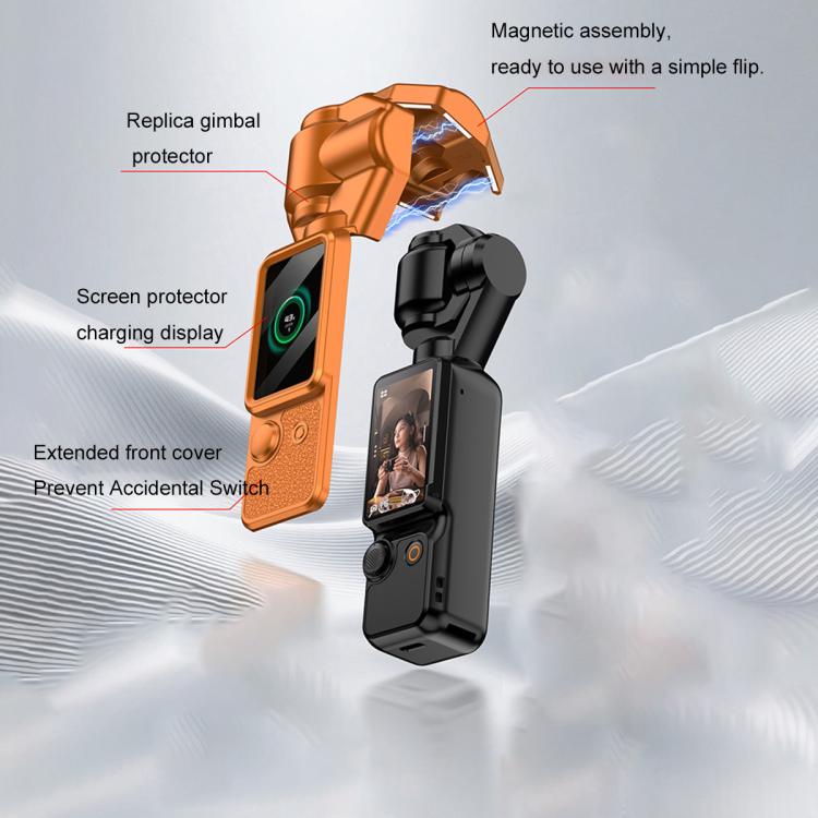 Copertura magnetica completa per schermo del gimbal GKK con cinturino, For DJI OSMO Pocket 3