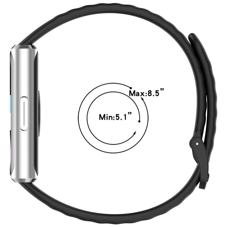 Cinturino per orologio in silicone con texture ondulata xDfind, For Huawei Band 11 Pro / 11