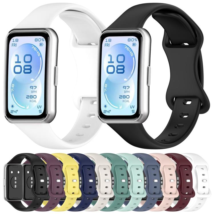 Cinturino per orologio xDfind Slim con fibbia sportiva a forma di otto e chiusura inversa in silicone., For Huawei Band 11 Pro / 11