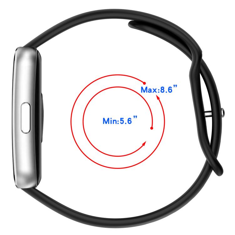 Cinturino per orologio xDfind Slim con fibbia sportiva a forma di otto e chiusura inversa in silicone., For Huawei Band 11 Pro / 11