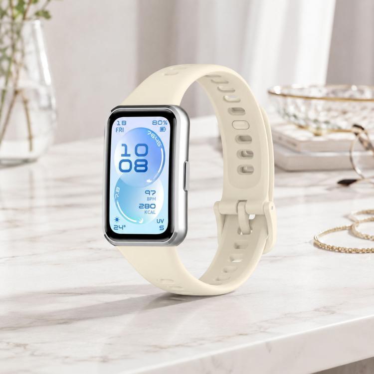 Cinturino per orologio xDfind in silicone traspirante, liscio e a tinta unita., For Huawei Band 11 Pro / 11