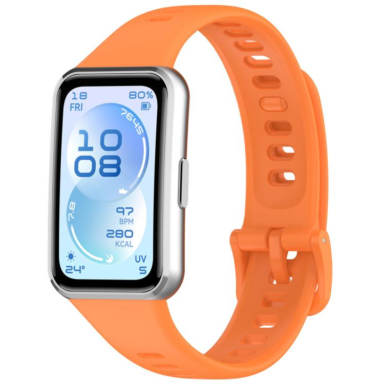 Cinturino per orologio xDfind in silicone traspirante, liscio e a tinta unita., For Huawei Band 11 Pro / 11