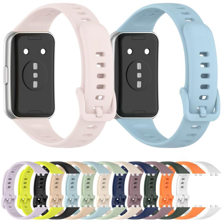 Cinturino per orologio xDfind in silicone traspirante, liscio e a tinta unita., For Huawei Band 11 Pro / 11